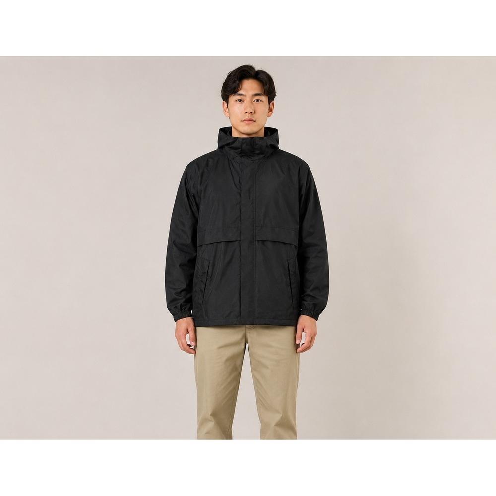 Outdoor Ventures Rain Jacket Mens Small Black Waterproof Anorak